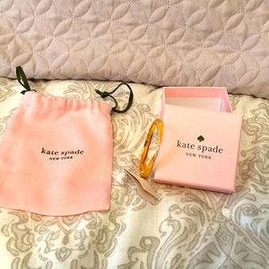 Kate Spade gold bracelet, hinged clasp